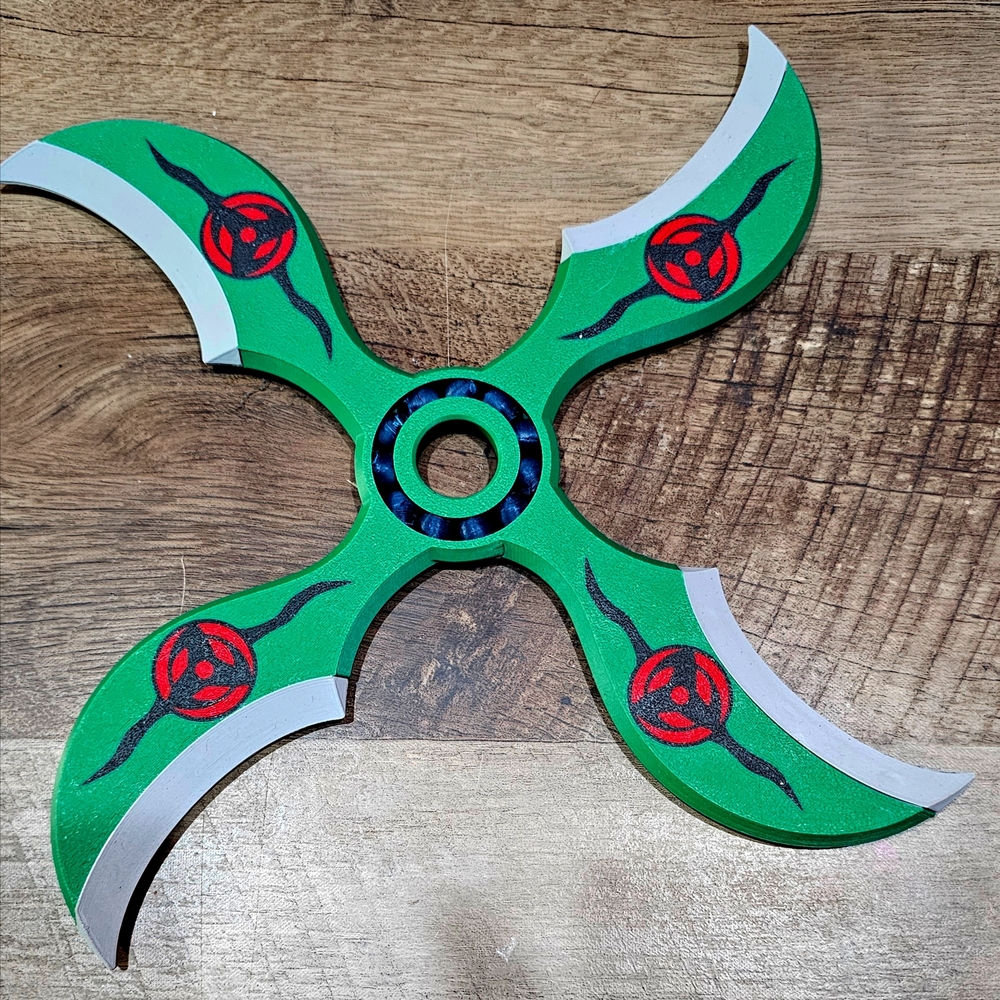 Kakashi Themed Demon Wind Shuriken Fidget Spinner Toy